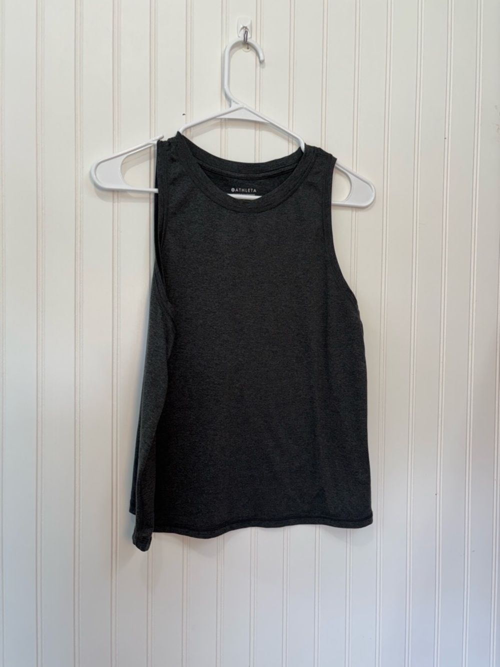 Athleta Charcoal Black Racerback athletic running Tank